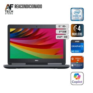Notebook Dell 7280 I5 6th 8gb 256gb - Win11+office - Reacondicionado Profesional