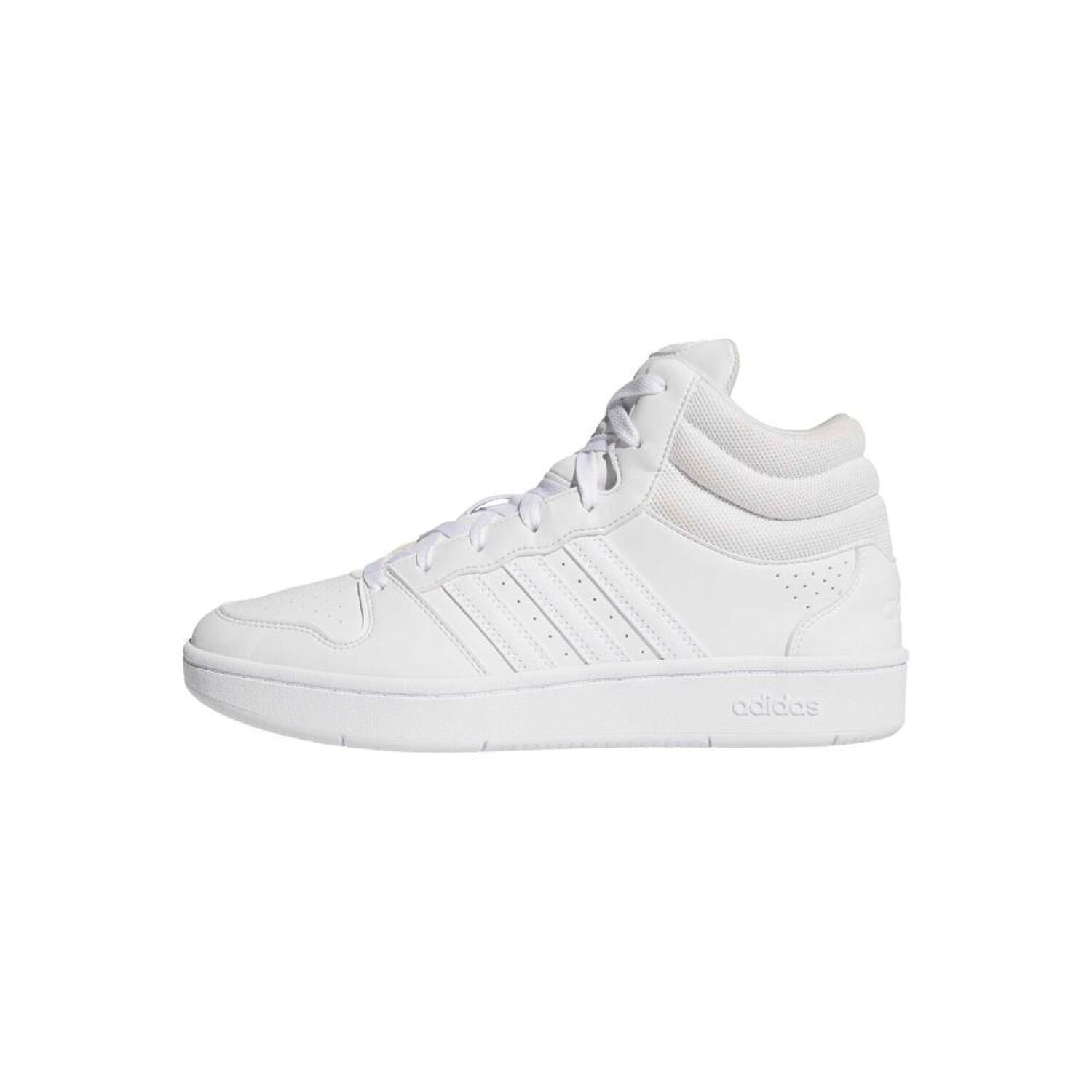 Zapatilla Basketball Hombre Adidas Hoops Mid Classic Blanco image number 4.0
