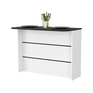 Isla Cocina 120x60x90 Cm Fm-003n Negro