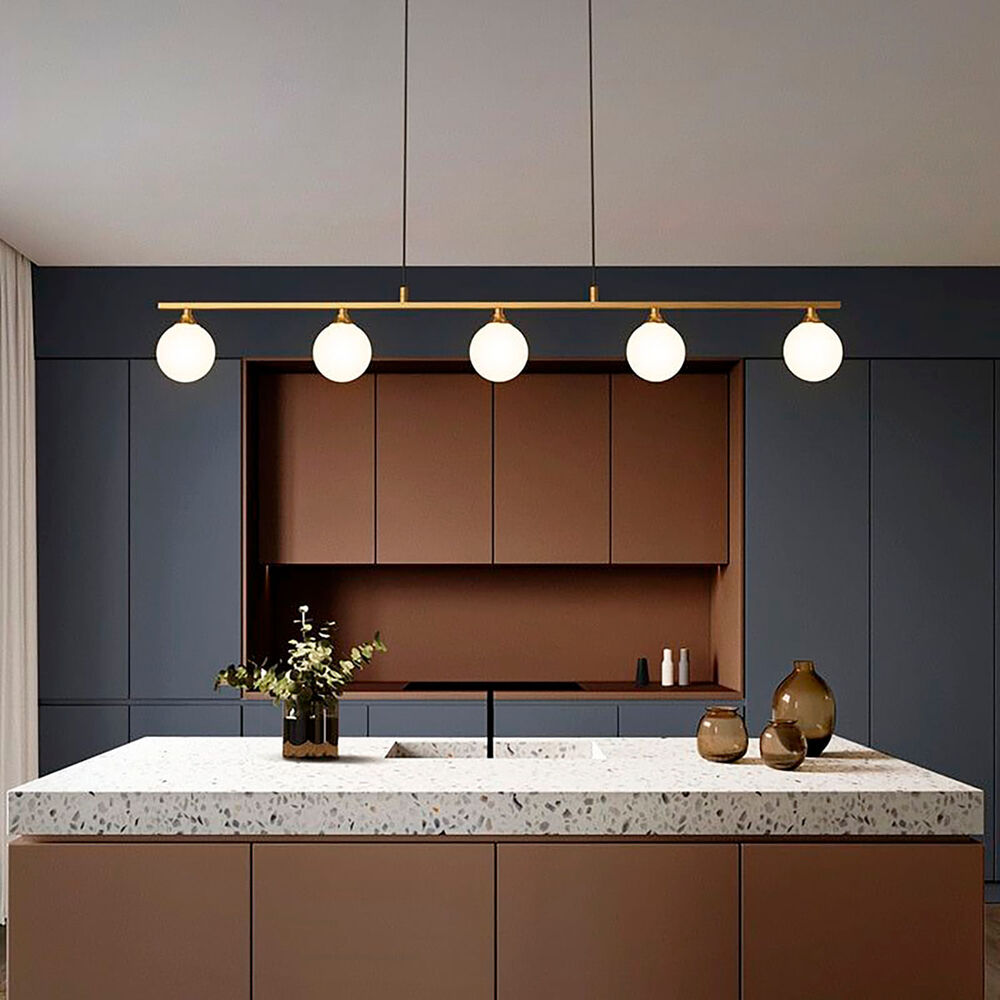 L&aacute;mpara Colgante Led Studio Bubble Lineal (sin G9) Dorado image number 2.0