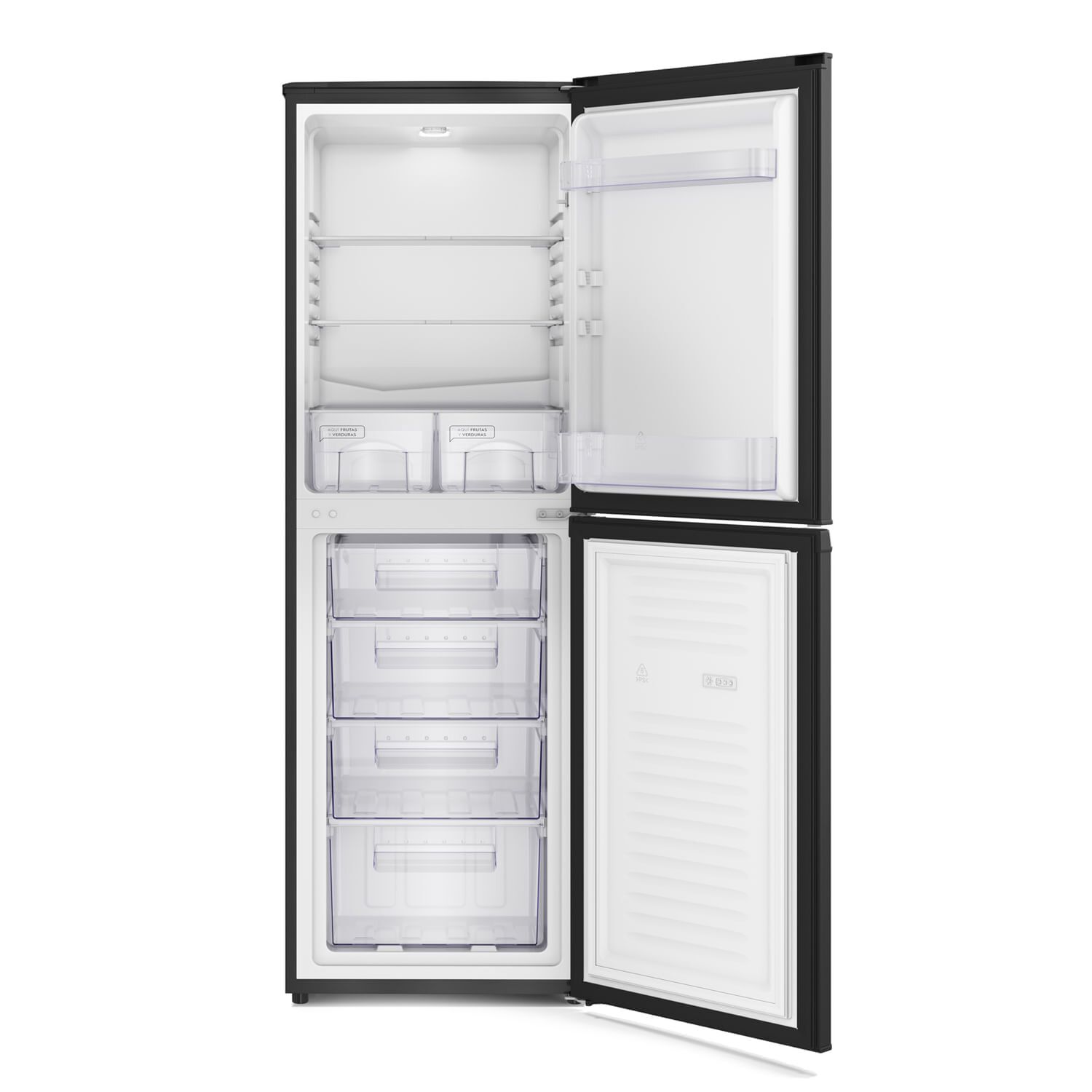 Refrigerador 248l Fr&iacute;o Directo Bottom Freezer Med250b Negro image number 3.0