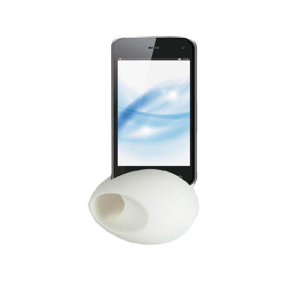Altavoz Parlante Iphone Silicona Blanco image number 1.0
