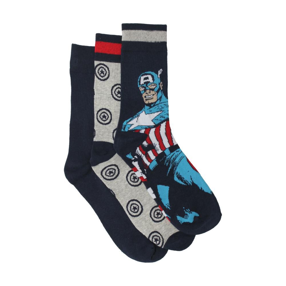 Calcetines Hombre Marvel / 3 Unidades image number 1.0