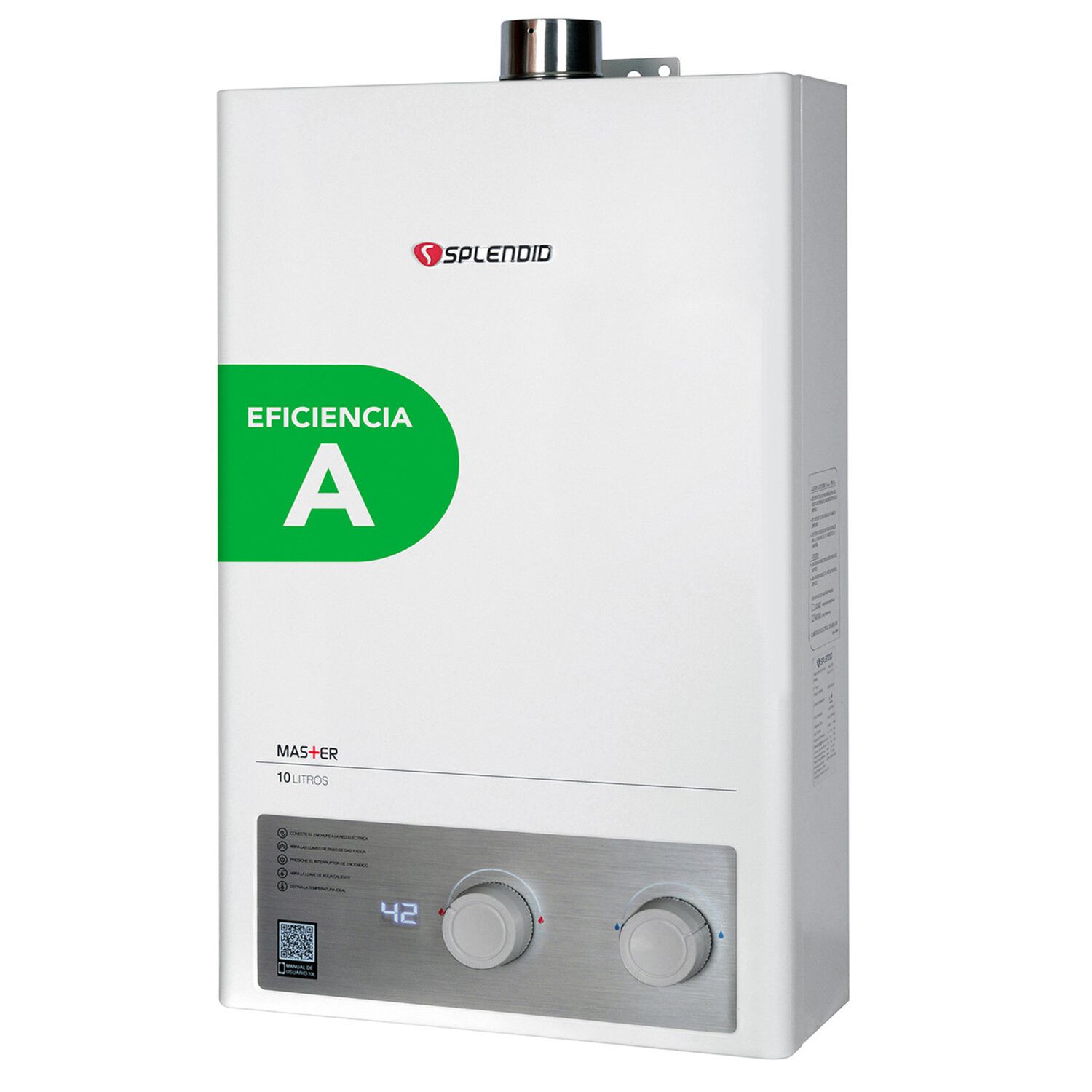 Calefont 10 Litros Gas Natural Tiro Forzado Splendid image number 1.0