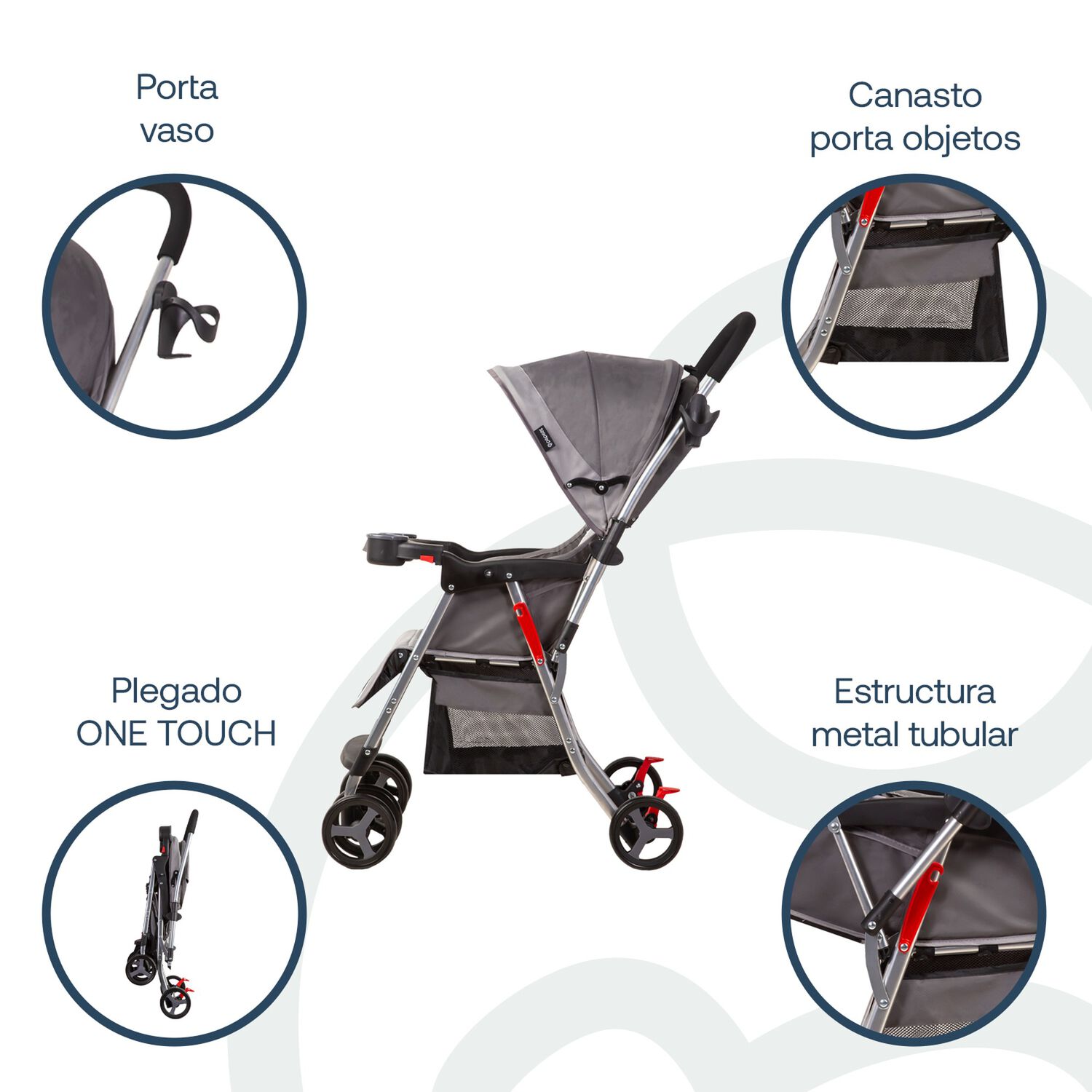 Coche Paseo Y Cuna Twister Sx Gris image number 3.0