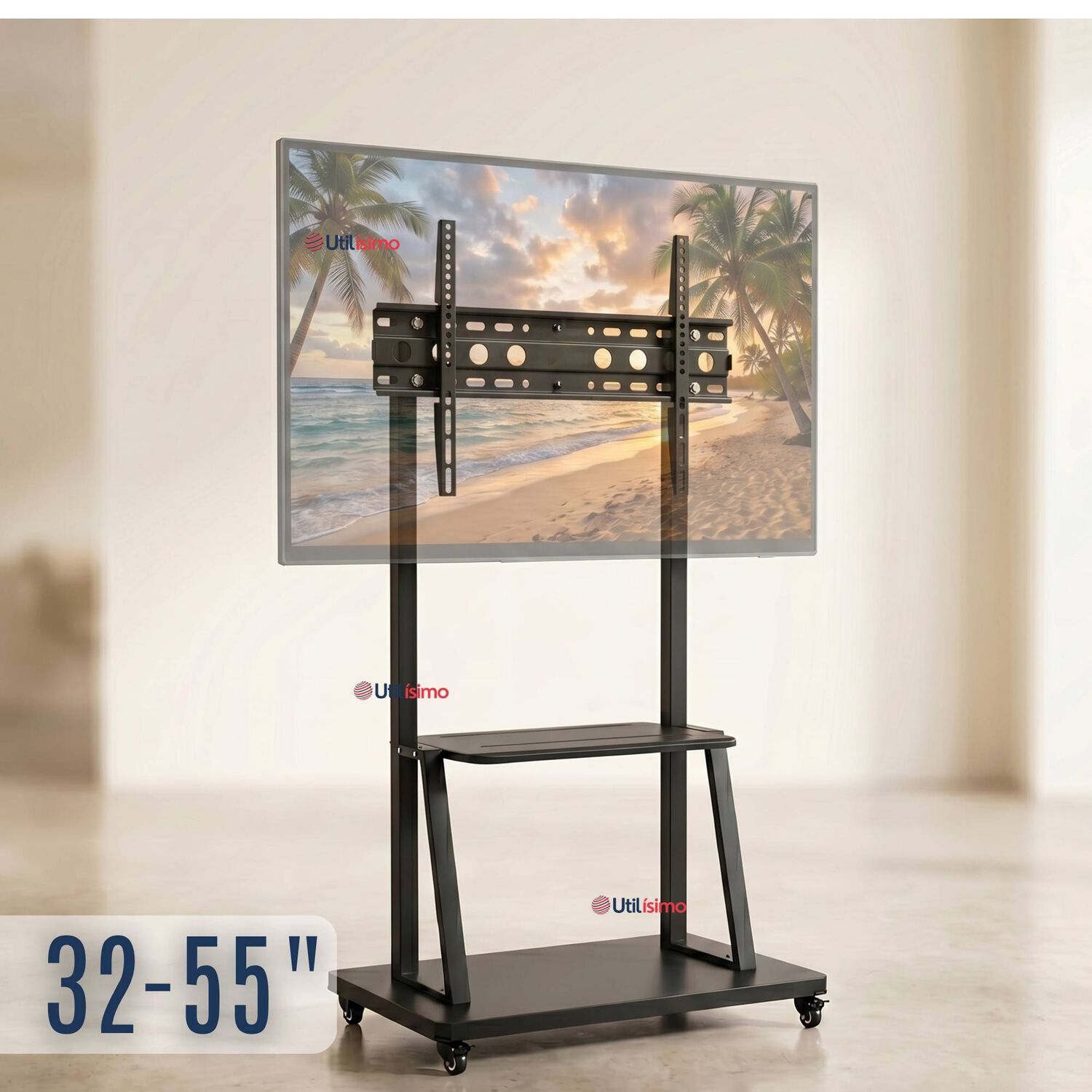 Soporte Base Tv M&oacute;vil Con Ruedas 32 A 55 Pulgadas 55kg Soporte Port&aacute;til 324042 43 49 50 55 image number 0.0
