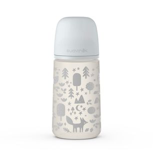 Mamadera De Flujo Medio Prints Con Tetina Fisiol&oacute;gica Sx Pro 270ml Fox Gris