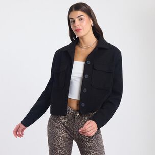 Chaqueta Con Botones Cuello Solapa Mujer Rolly Go