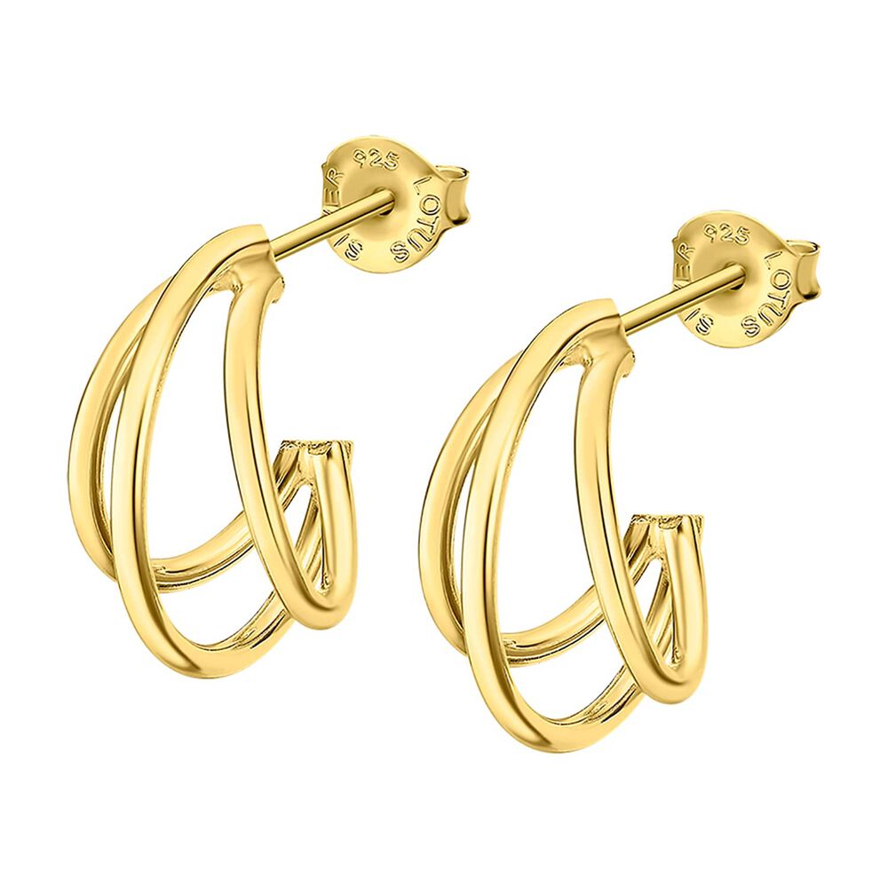 Aros Lp3282-4/2 Lotus Silver Mujer Hoops image number 0.0