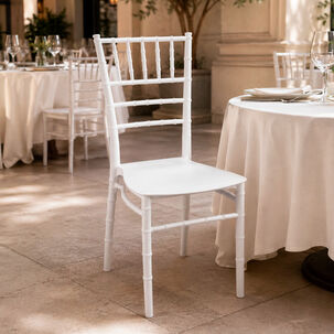 Silla Pl&aacute;stica Chiavari Blanca Terraza
