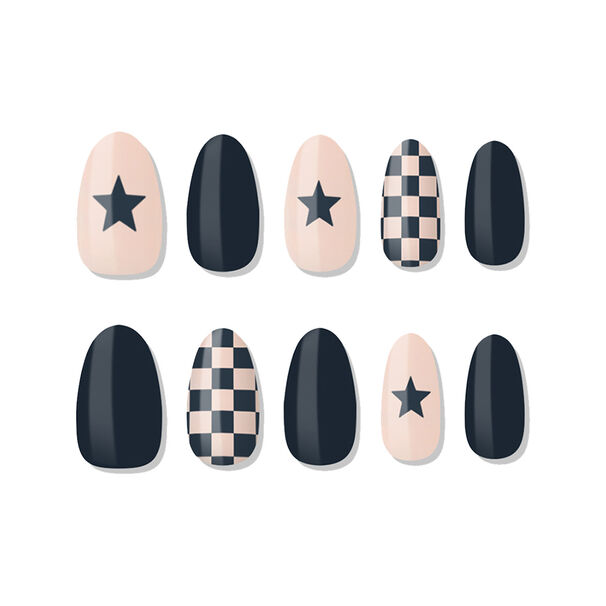 Muzmak - U&ntilde;as Press On Draw Night Almond 36 U.