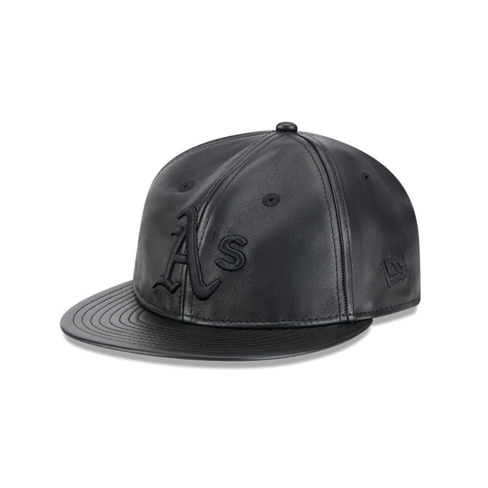 Gorra 9fifty Mlb Oakland Athletics Genuine Leather Black image number 0.0