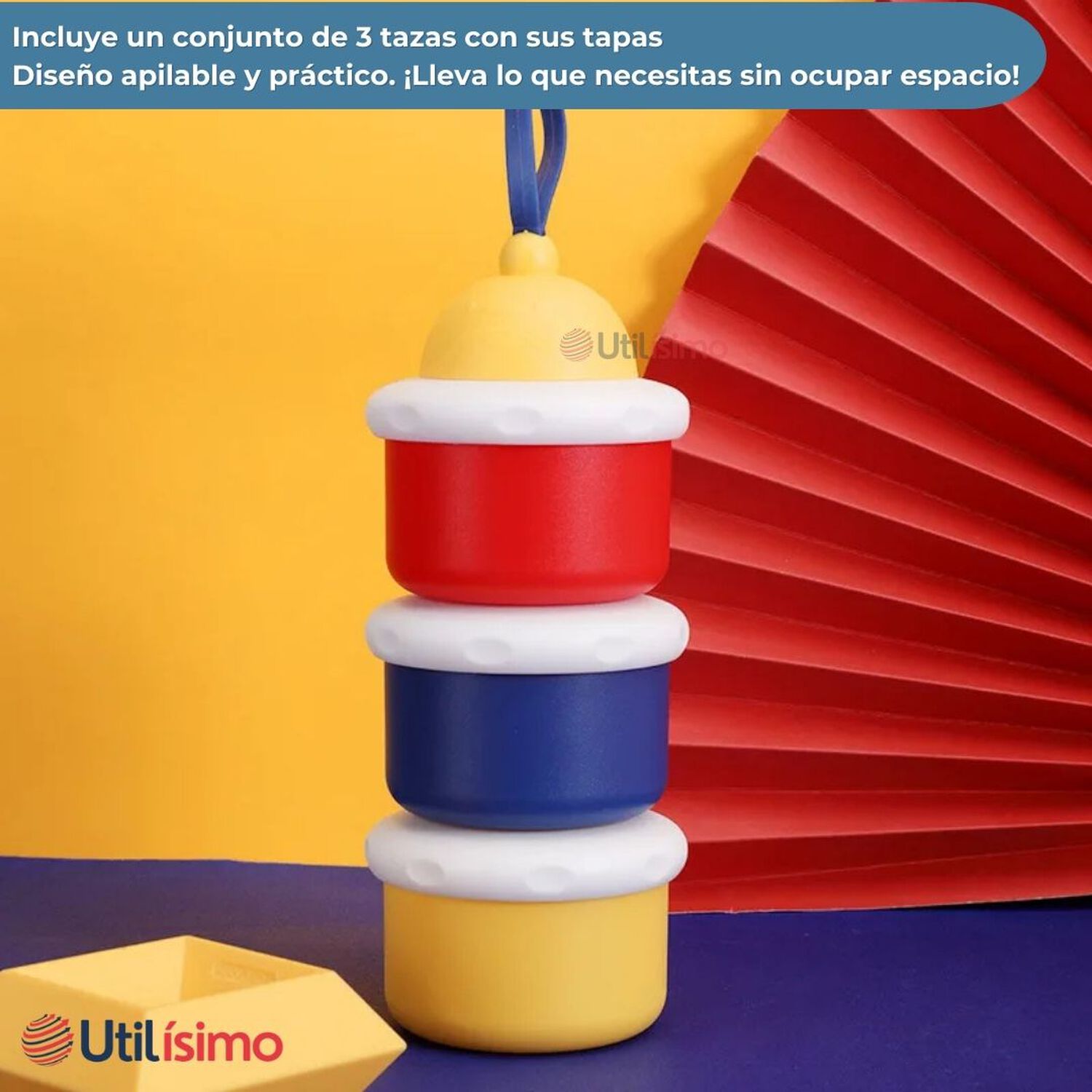 Dispensador De Alimentos Port&aacute;til Para Beb&eacute;s Multicapa Libre De Bpa image number 1.0