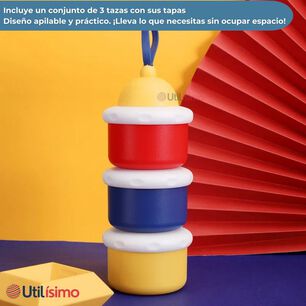 Dispensador De Alimentos Port&aacute;til Para Beb&eacute;s Multicapa Libre De Bpa