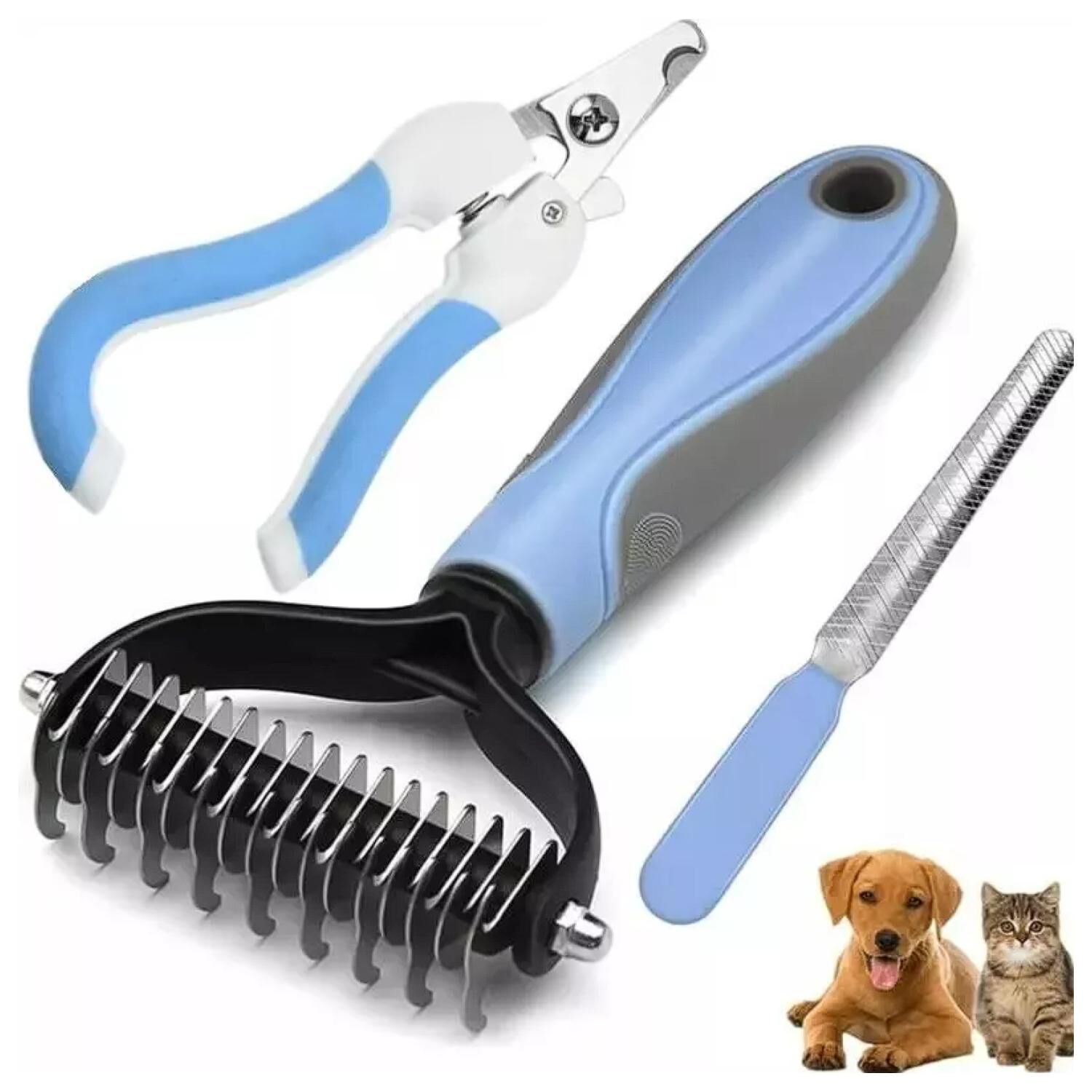 Pack De Limpieza Para Mascotas Corta U&ntilde;as Lima Cepillo image number 0.0