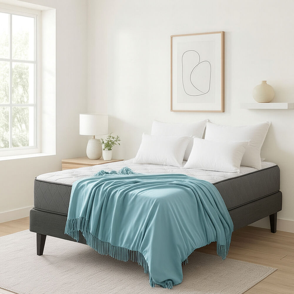 Colchon Hipnos Premium 2.0 Plaza Resortes Bonell Altura 30 Cm Gris /blanco image number 2.0