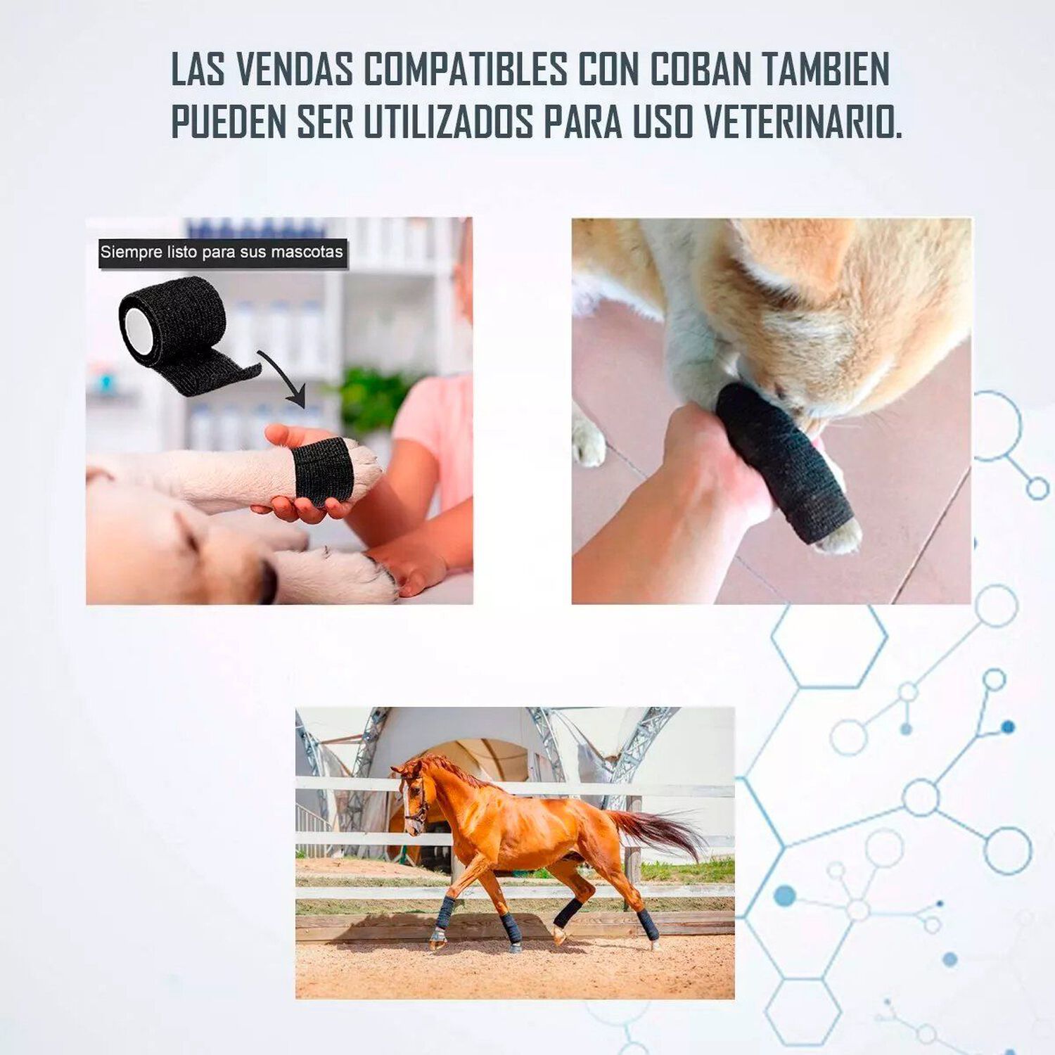 Venda Autoadherente Compatible Coban 10 Cm X 4.5 Mt Pack 12 Und image number 3.0