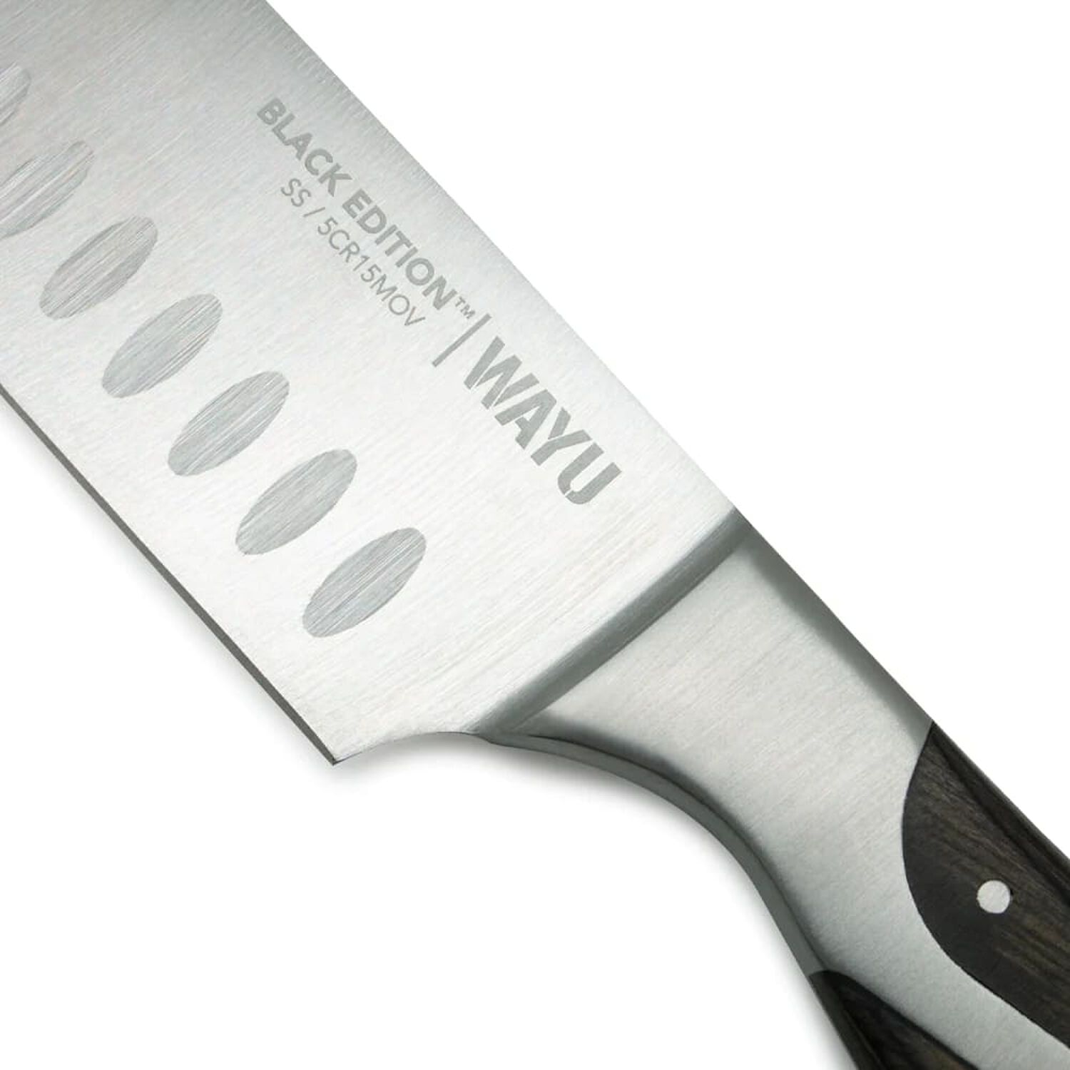 Cuchillo Santoku Black Edition 34cm Wayu Acero Inoxidable image number 0.0