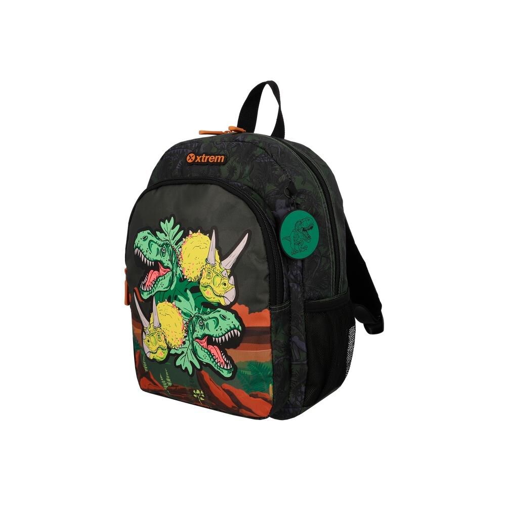 Mochila Xtrem Kinder 6xt Dino Verde Oliva image number 1.0