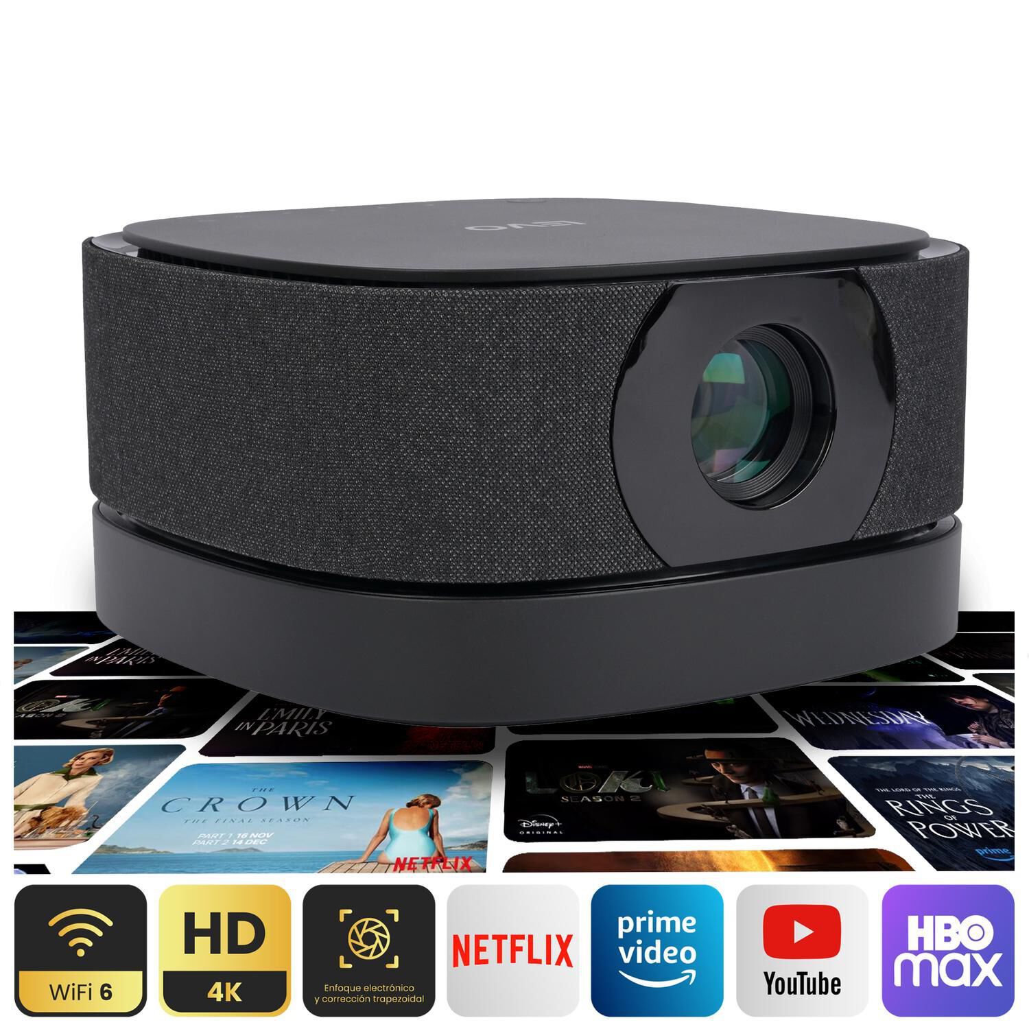 Proyector Portatil Inal&aacute;mbrico Smart Lumix 9000lm Bt Levo image number 0.0