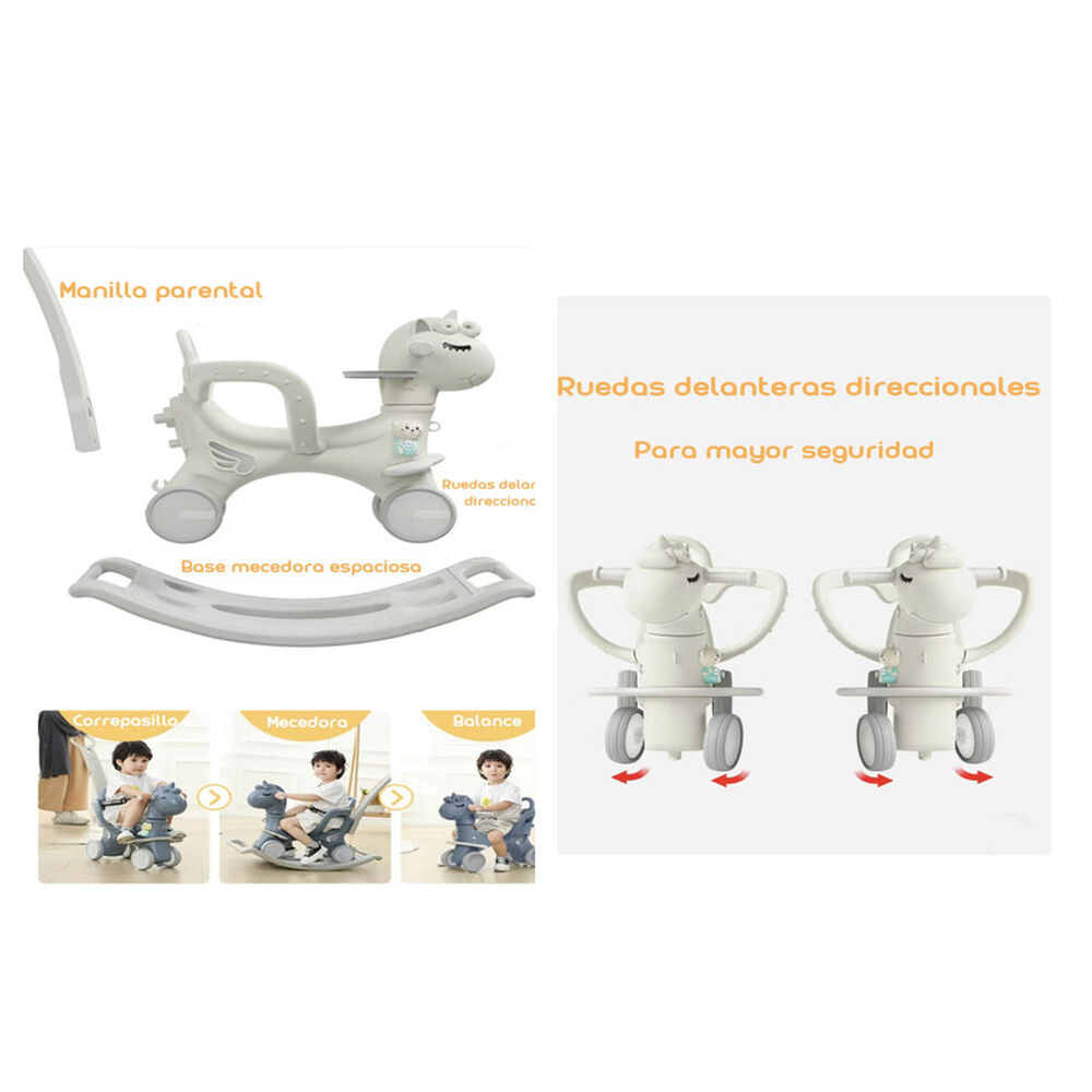 Correpasillo Andador Balance 3 En 1 Con Accesorios Blanco image number 4.0