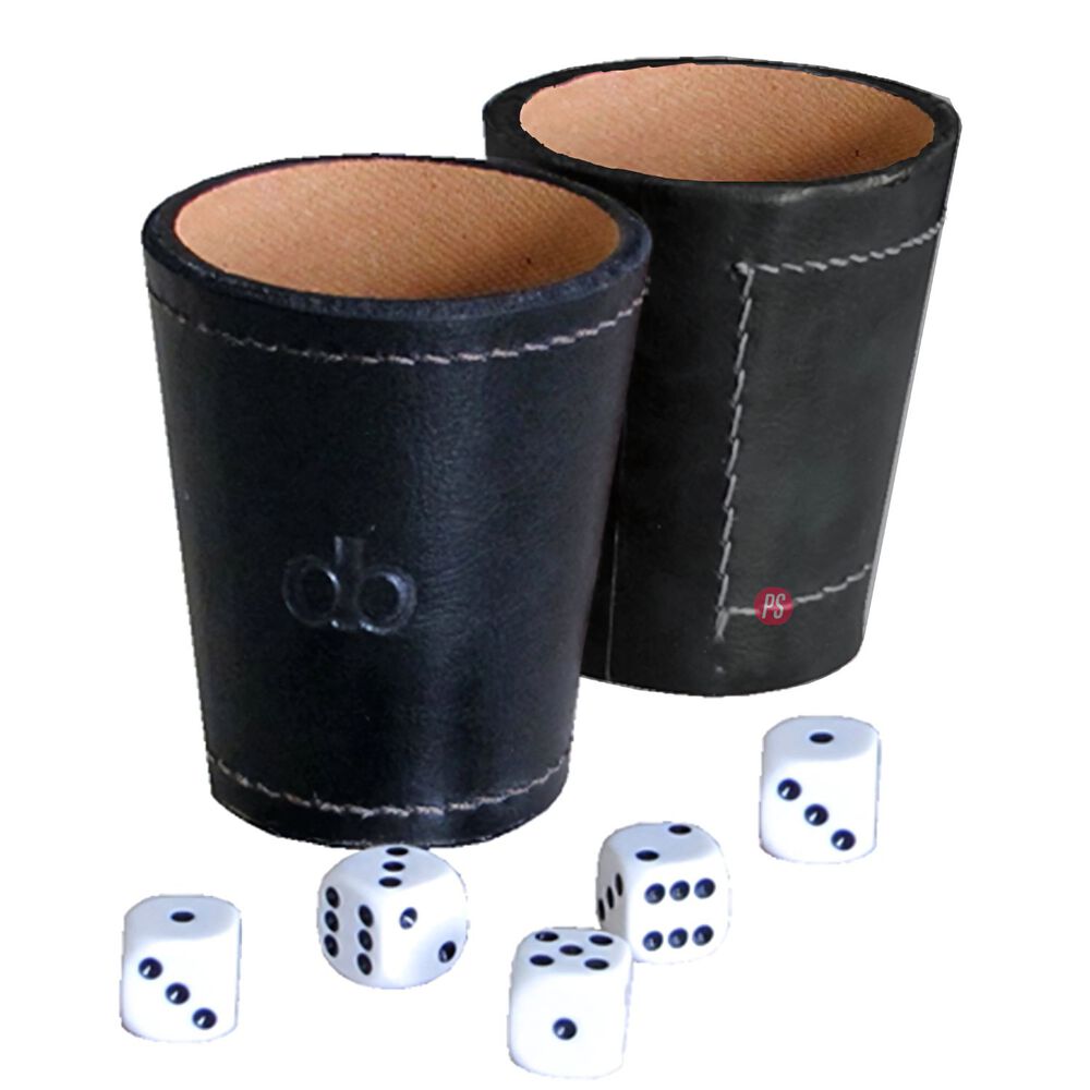 Vaso Cacho Cuero Incluye 5 Dados Dommo Burano Negro - Ps image number 1.0