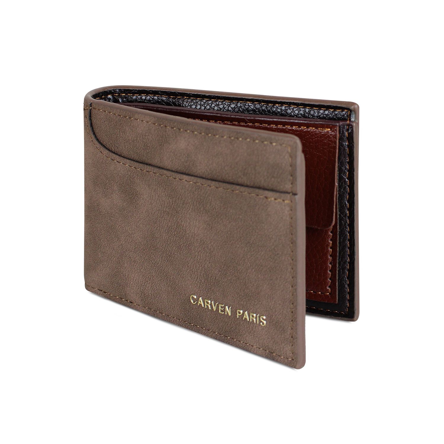 Billetera Hombre Jack Caf&eacute; Oscuro Con Monedero Carven Paris image number 3.0