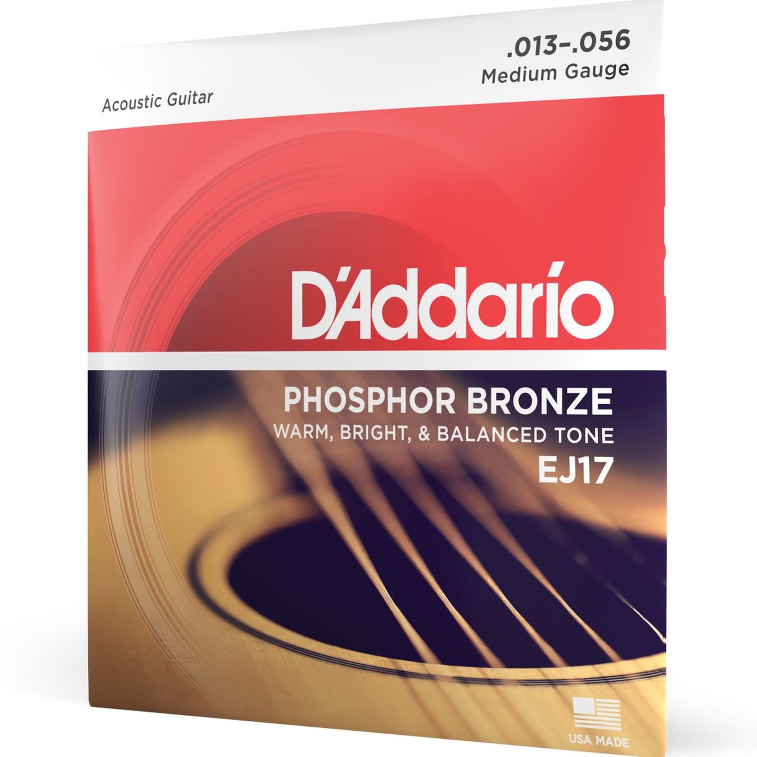 Set Guitarra Ac&uacute;stica F&oacute;sforo Bronze 13-56 Ej17 Daddario image number 1.0