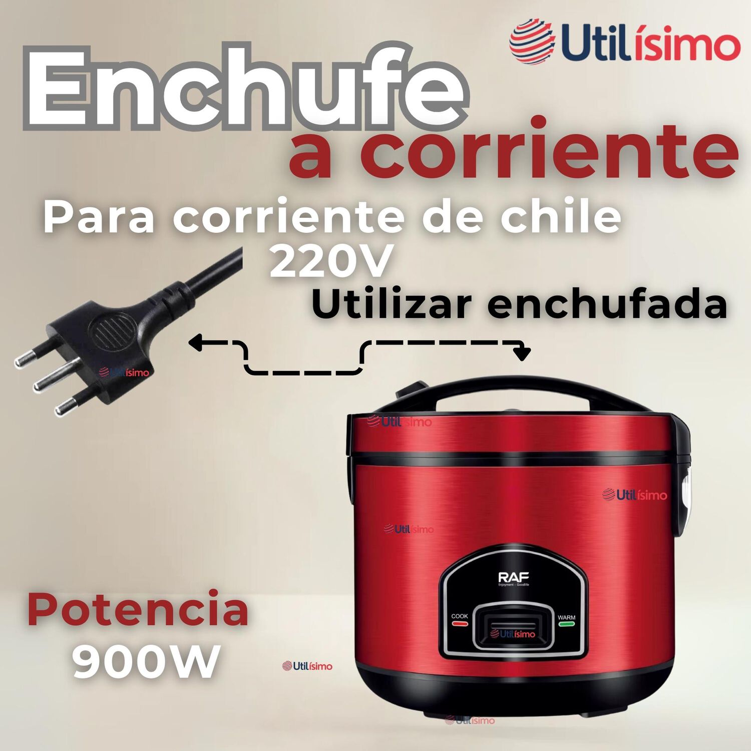 Olla Arrocera Multifuncional El&eacute;ctrica 5 Litros 900w De Potencia image number 6.0