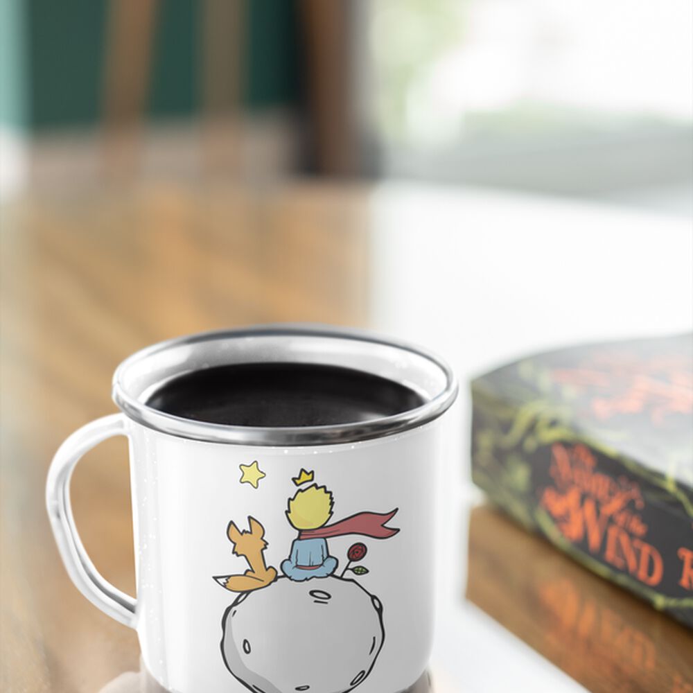 Taza Enlozada Lechera El Principito Libro Estaré Feliz image number 3.0