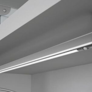 Barra Closet Con Iluminación Led Goccia Domusline Aluminio