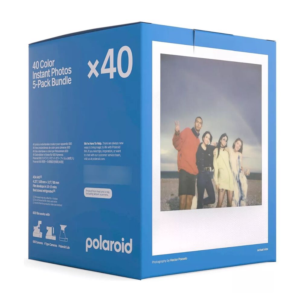 Polaroid Papel Fotogr&aacute;fico Color 600 Film 40 Exposiciones image number 1.0