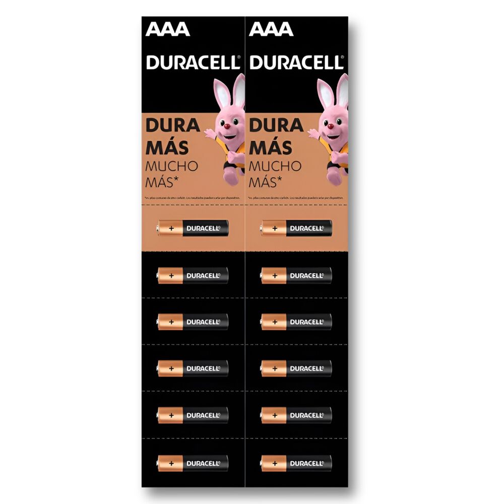 Pack 12 Pilas Duracell Aaa Alcalina De Larga Duraci&oacute;n image number 7.0