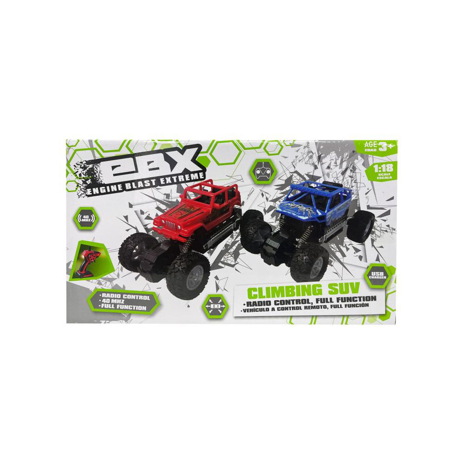 Veh&iacute;culo Rc Ebx Off Road Surt Rojo Azul image number 6.0
