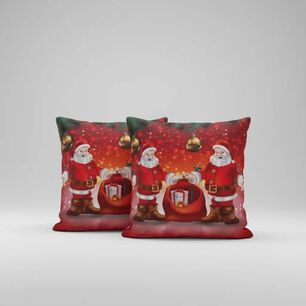 Set De 2 Cojines 45x45cm Navidad - Bolsa De Regalo