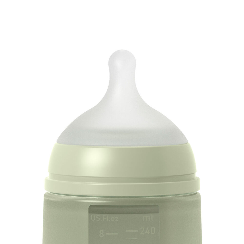 Mamadera De Silicona Flujo Medio 240ml Fisiológica Sx Pro Colour Verde image number 1.0