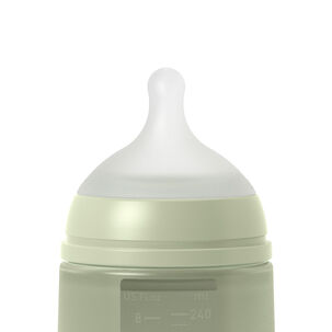 Mamadera De Silicona Flujo Medio 240ml Fisiológica Sx Pro Colour Verde Mamadera De Silicona Flujo Medio 240ml Fisiológica Sx Pro Colour Verde