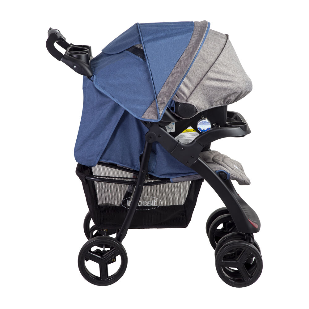 Coche Travel System Lisboa Gris Azul image number 6.0