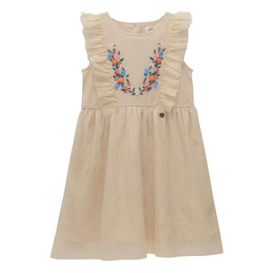 Vestido Niña Bubblegummers Magnolia Beige Teens