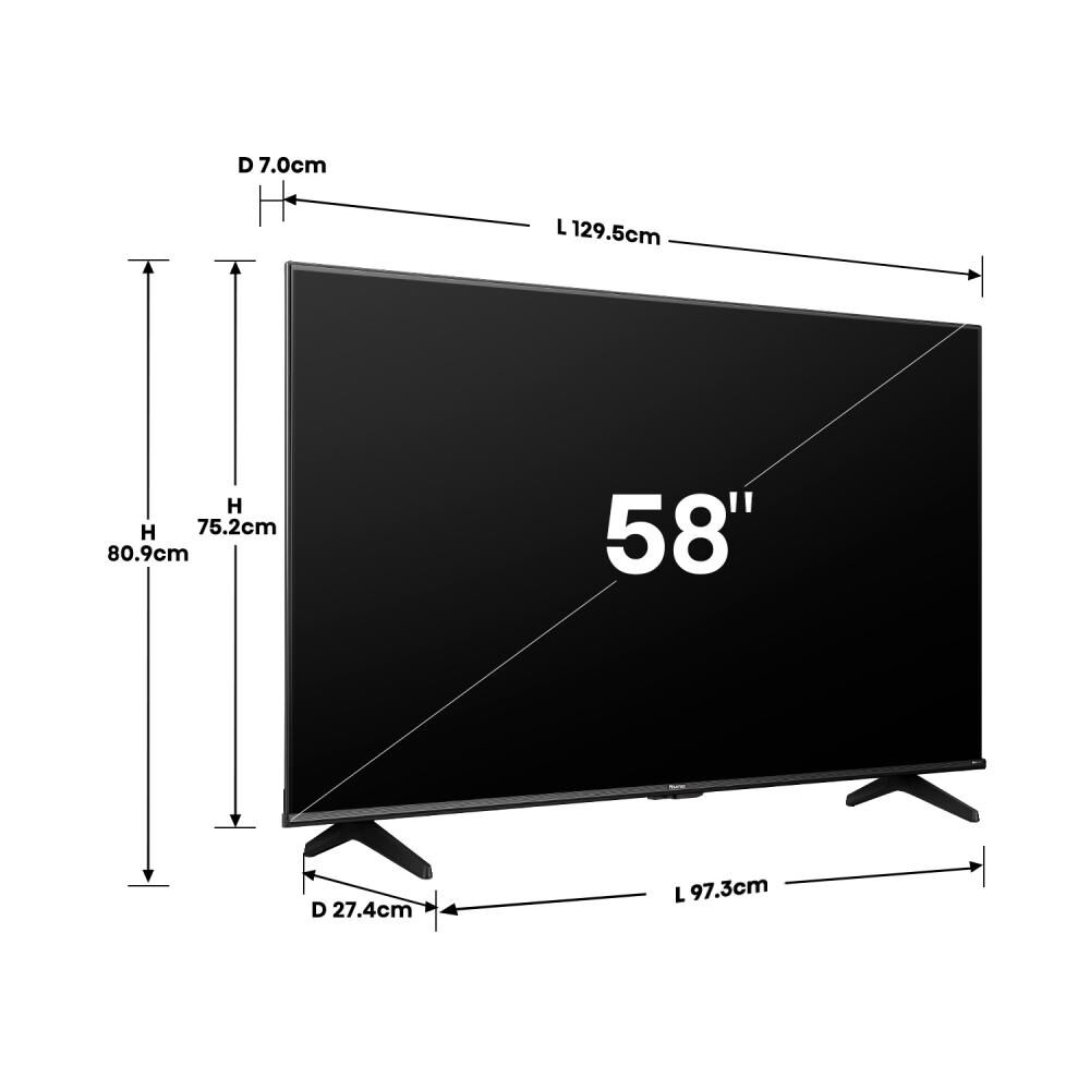 Led 58" Hisense 58A6N / Ultra HD 4K / Smart TV image number 2.0