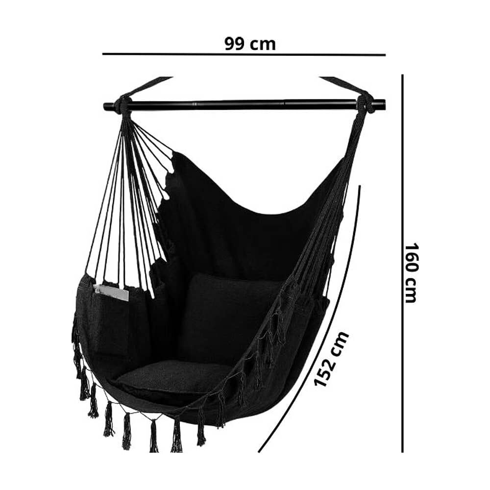 Silla Hamaca Colgante Elegante Estilo Boho Moderna image number 2.0