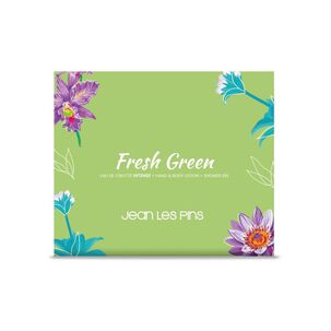 Set Fragancia Fresh Green Edt 100 Ml + Body Lotion + Shower Gel Jean Les Pins