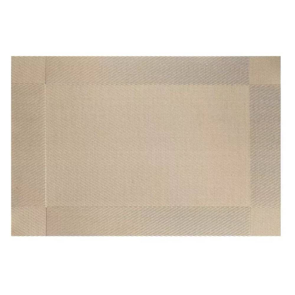 Set 6 Individuales Impermeable De Mesa Rectangular Dise&ntilde;os Dorado Rectangular image number 0.0