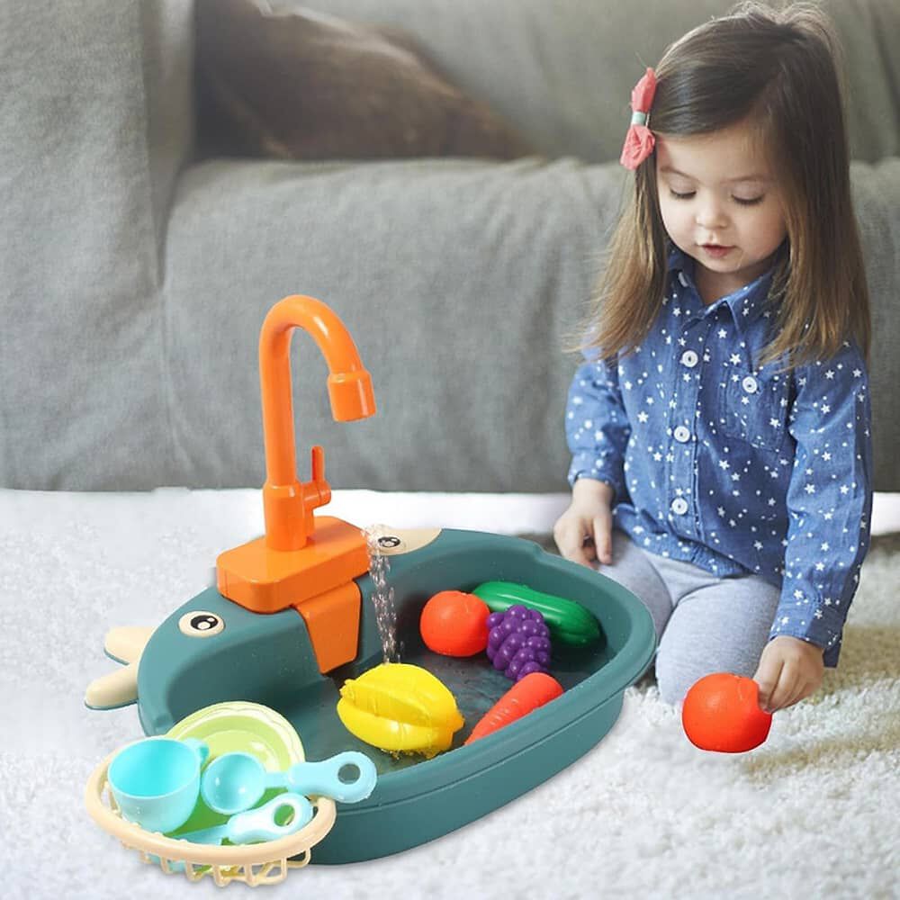 Juguete Lavaplatos Cocina Con Agua Para Ni&ntilde;os image number 2.0
