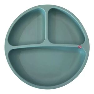 Plato Silicona Bebe Kido Ventosa Y 3 Divisiones Colores - Ps