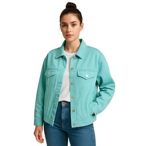 Chaqueta Mezclilla Oversize Mujer Rumania