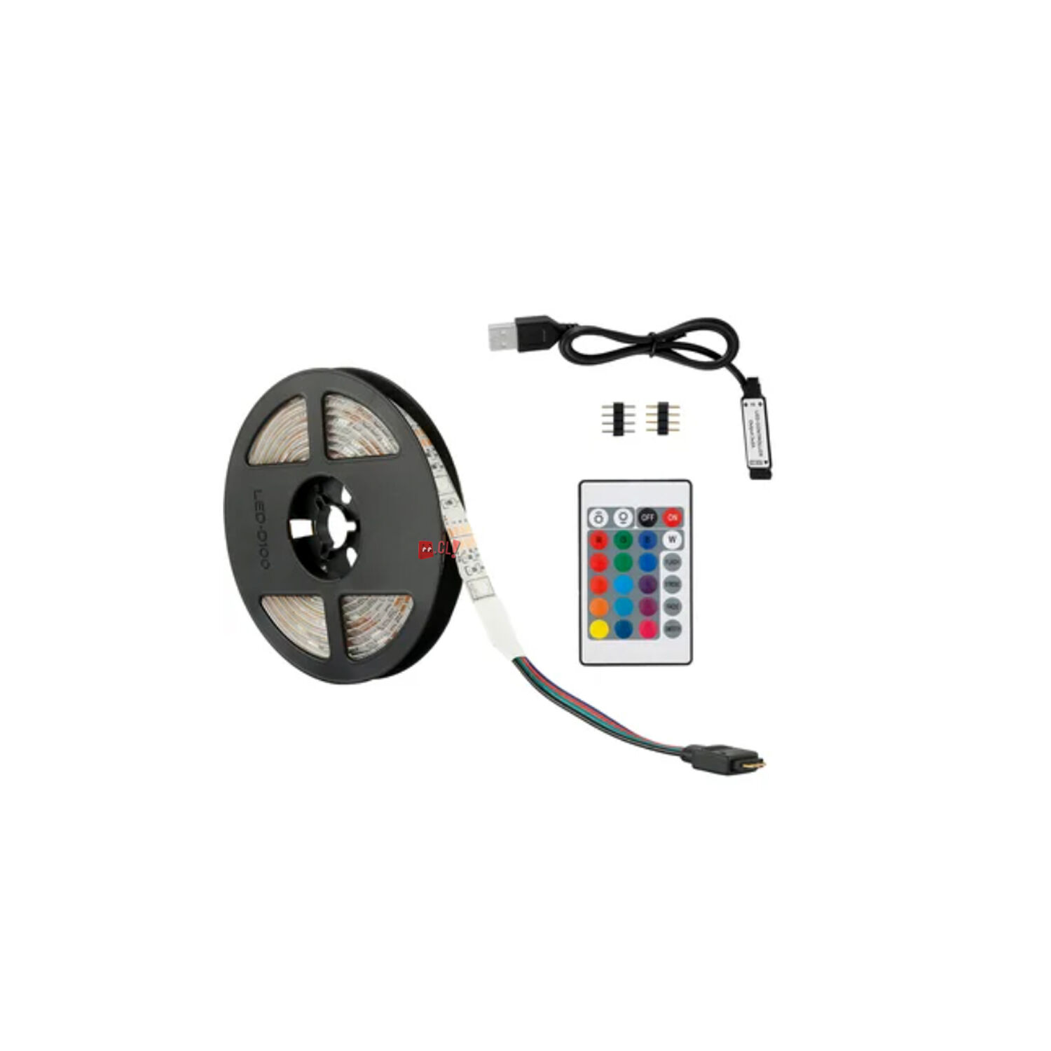 Tira Led De 3mts Rgb Conexi&oacute;n Usb Con Control - Ps image number 1.0