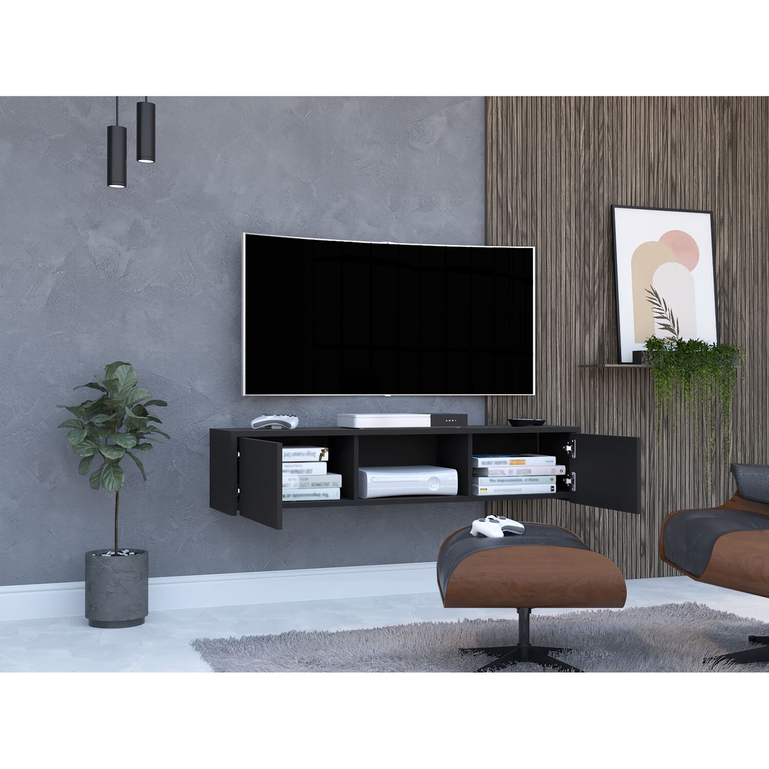 Panel Tv 49" Con 2 Puertas Fm-011 image number 5.0
