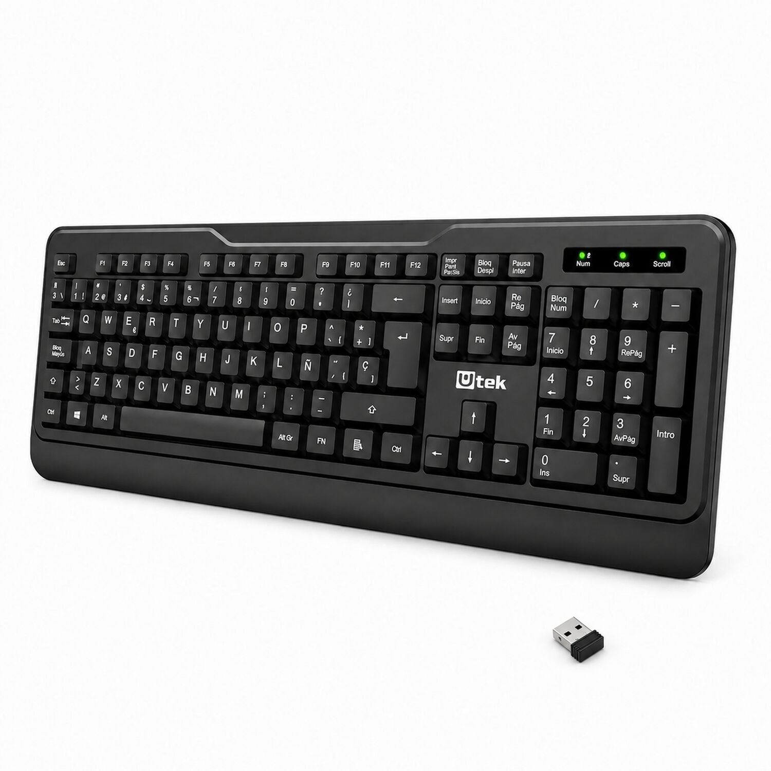 Teclado Inal&aacute;mbrico Con Receptor Nano Usb 2g Multiplataforma image number 0.0