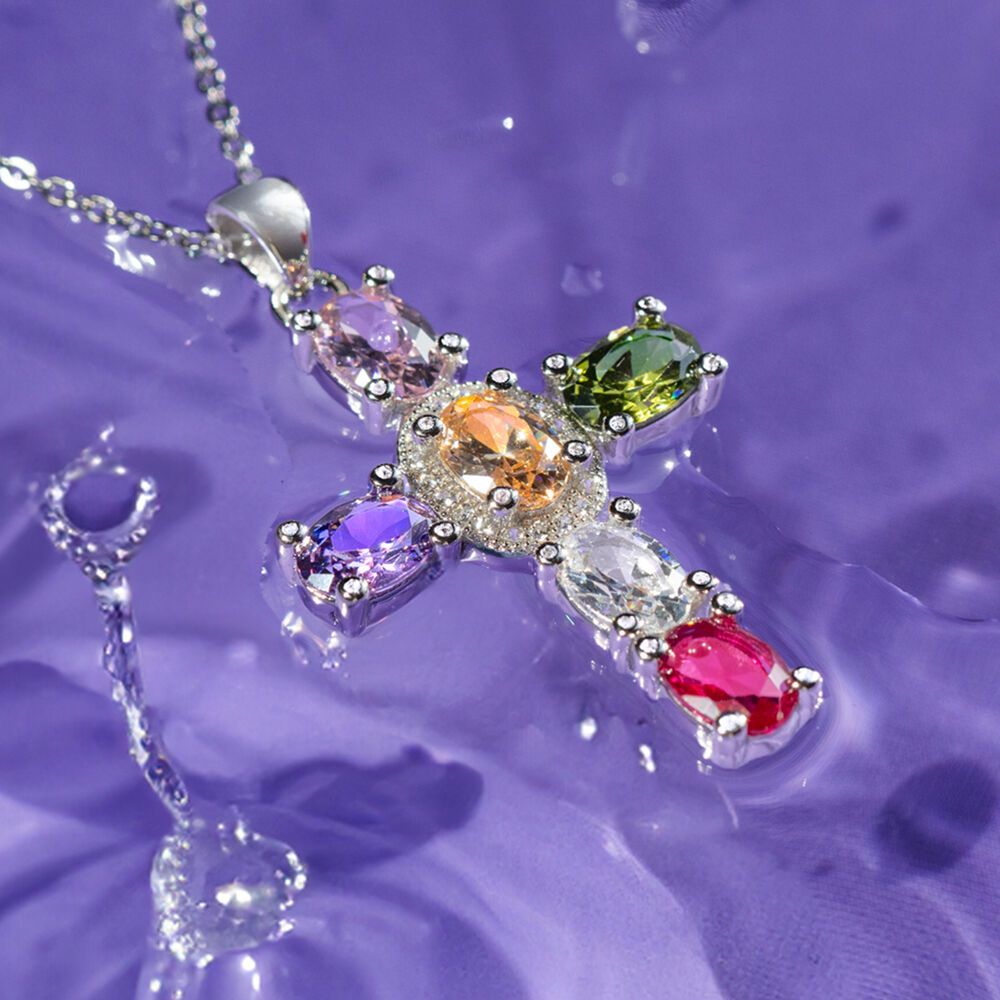 Collar Lp3710-1/1 Lotus Silver Mujer Leros image number 1.0